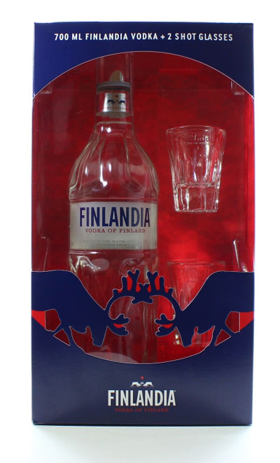 Горілка Finlandia 40% з 2-ма чарками