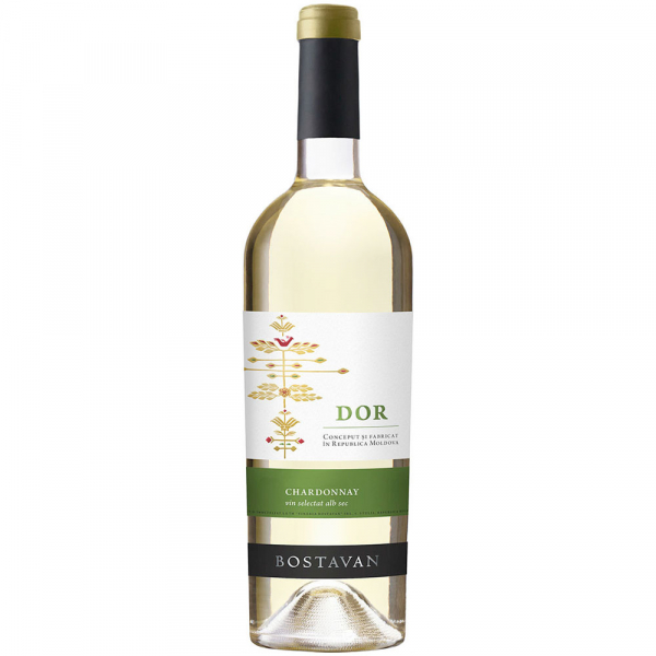 Вино Bostavan DOR Traminer & Chardonnay біле сухе 13%
