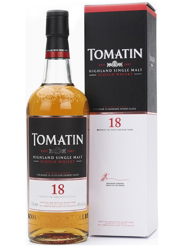 Віскі Tomatin 18 років витримки 46%
