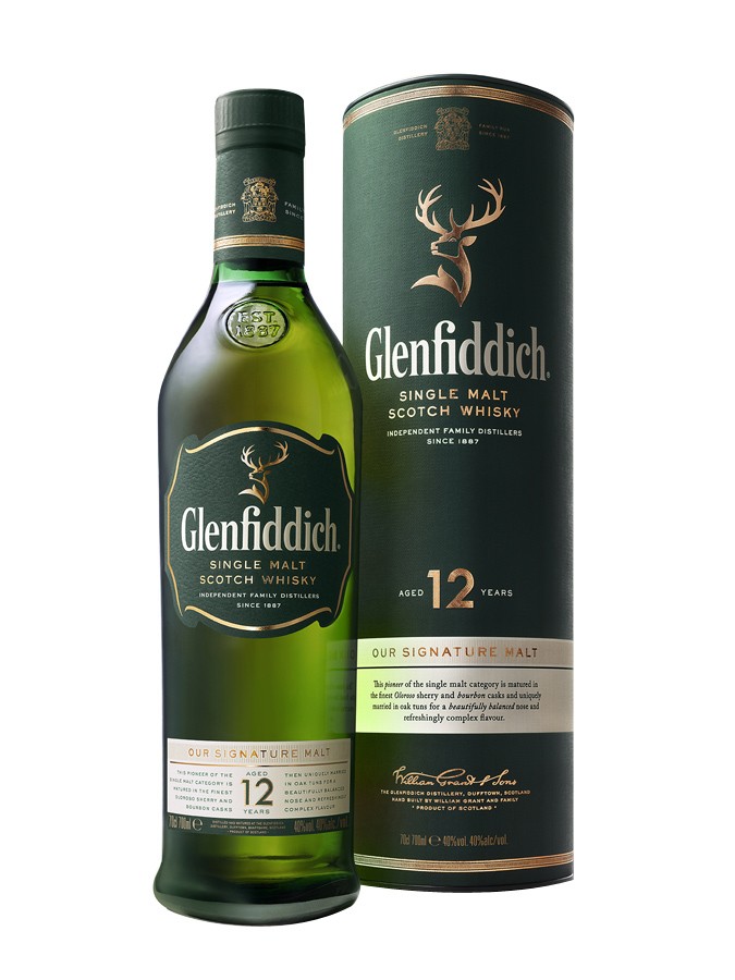 Віскі Glenfiddich 12 років витримки 40%