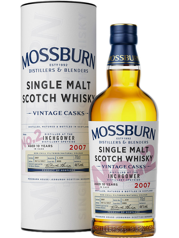 Віскі Mossburn Vintage Casks No2 Inchgower Distillery 10 Y.О 46%