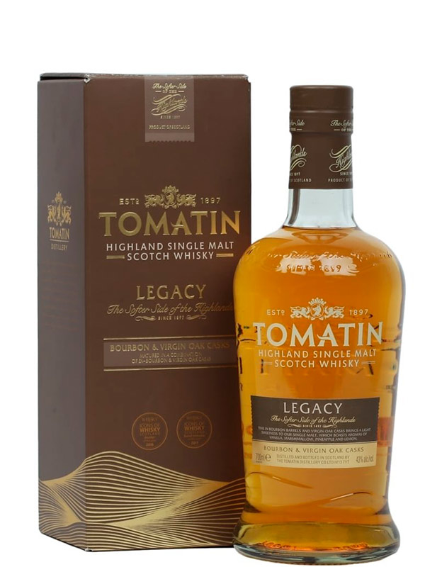 Віскі Tomatin Legacy 43% в коробці