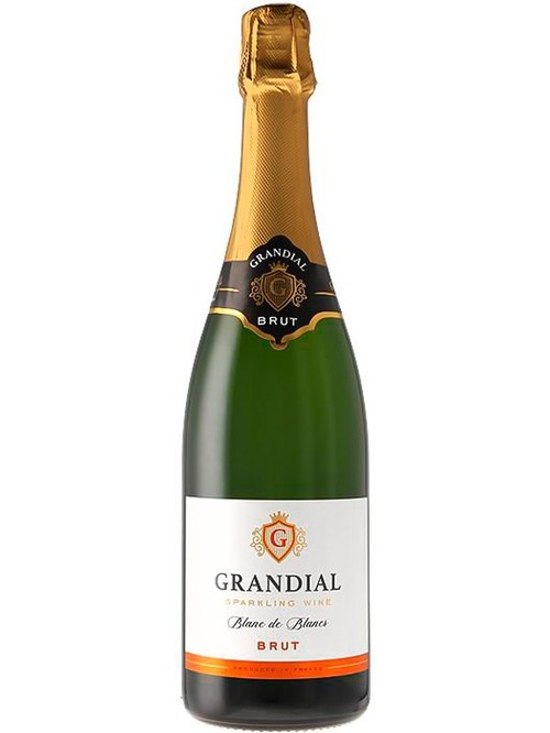 Ігристе вино Les Grands Chais de France Grandial Brut Blanc de Blancs біле сухе 11%