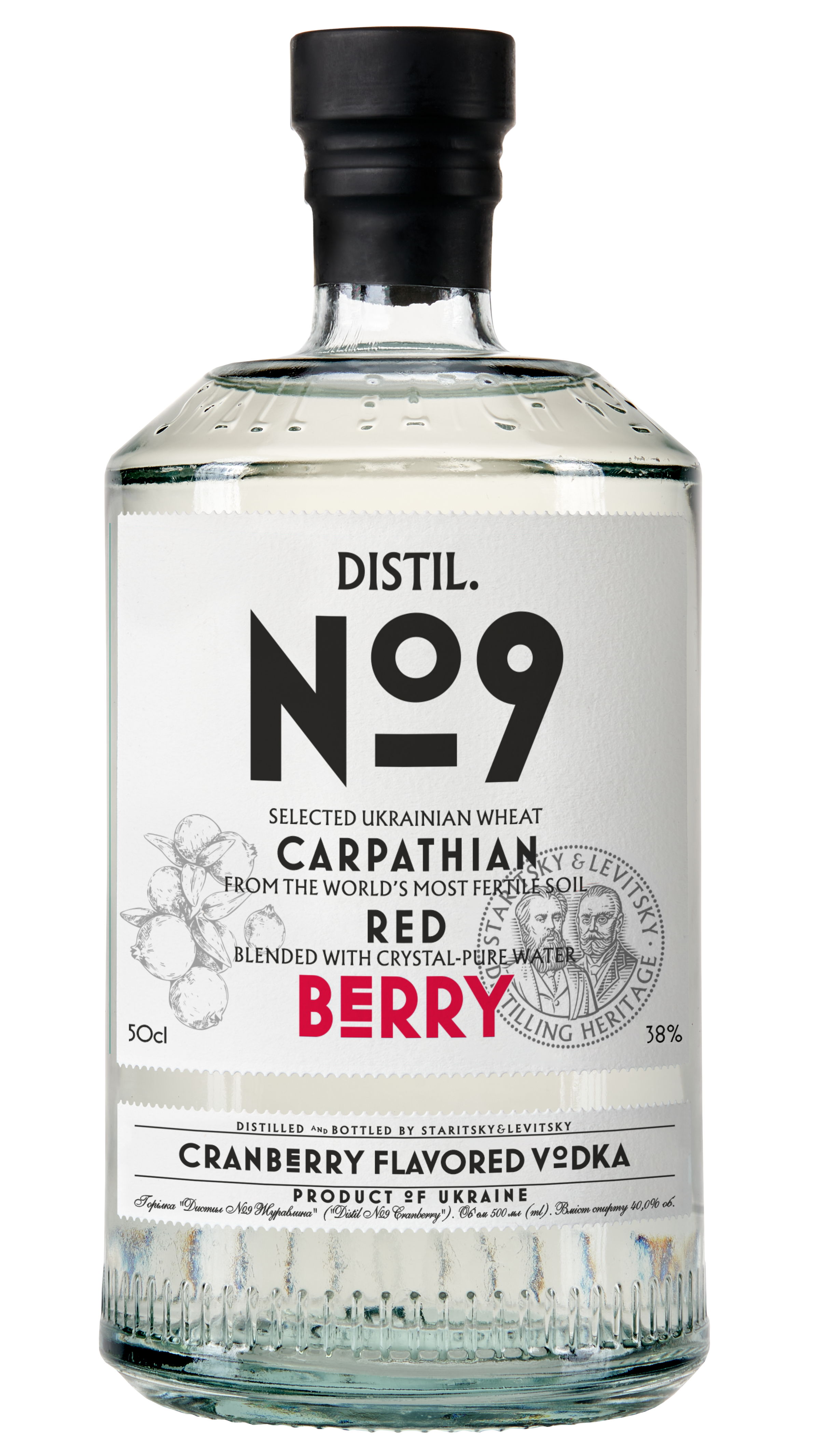 Горілка Staritsky & Levitsky Distil.No9 Cranberry 40%