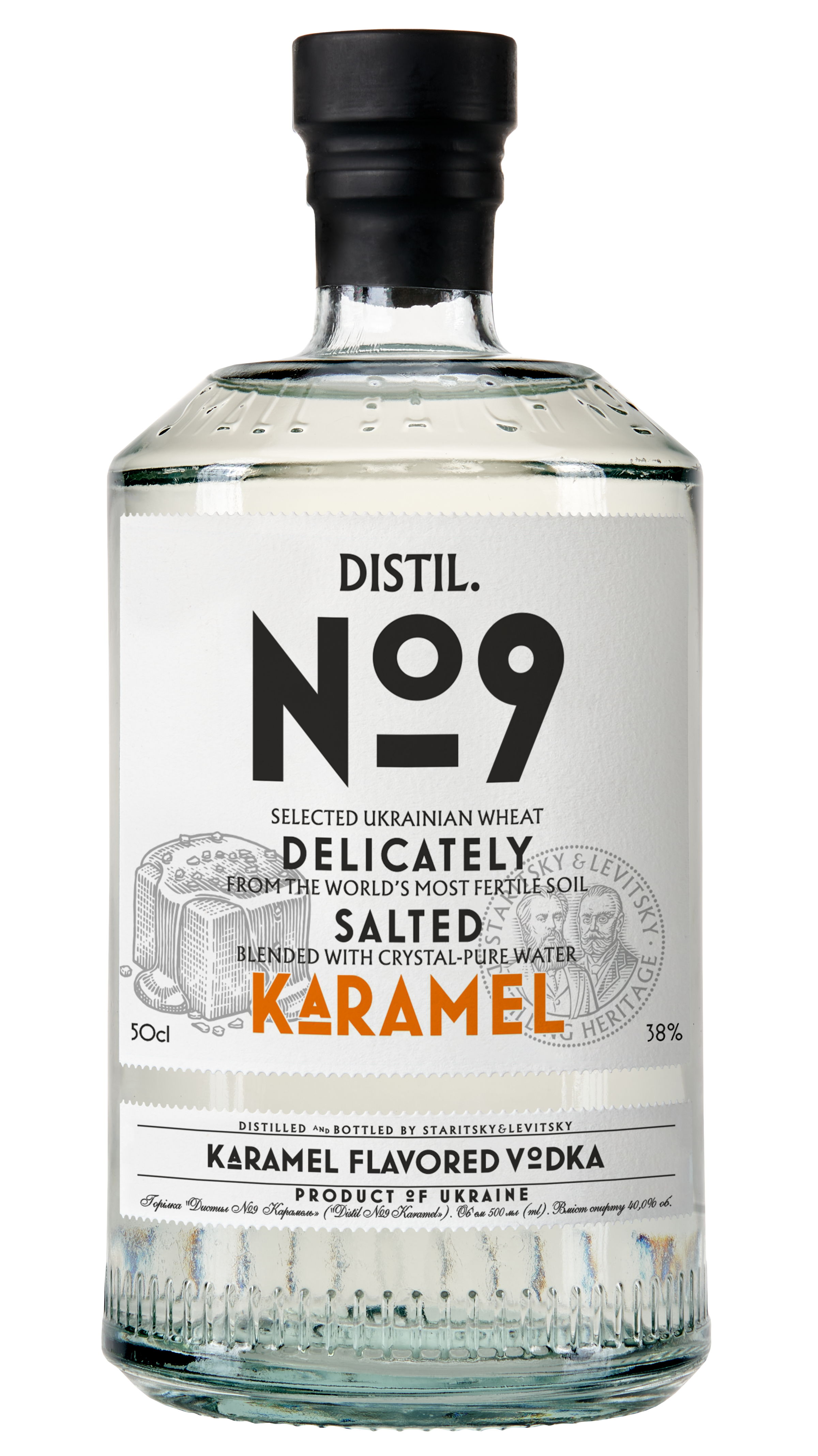 Горілка Staritsky & Levitsky Distil.No9 Salted Karamel 38%