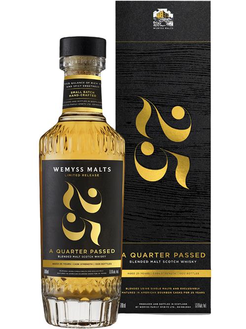 Віскі A Quarter Passed Blended Malt Wemyss Malts 25 років 53.6%