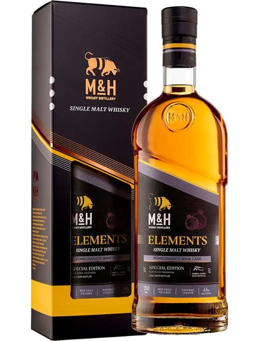 Віскі Elements Pomegranate Wine Cask M&H Distillery 46%