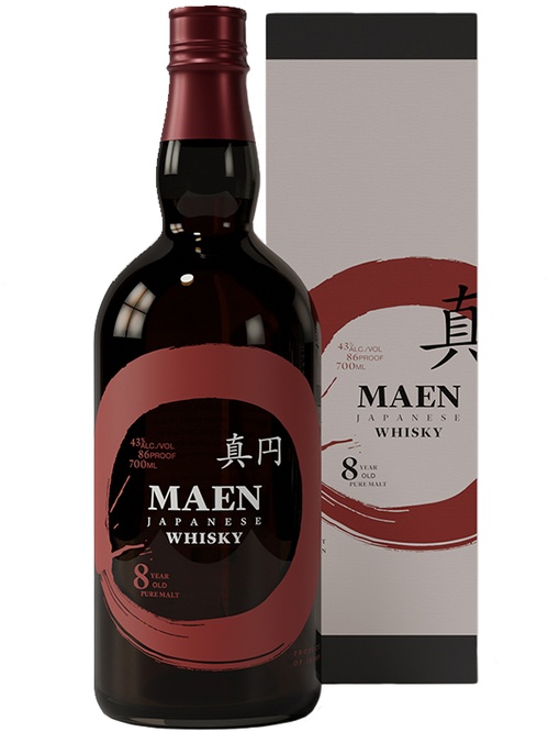 Віскі Maen Pure Malt 8 років в коробці 43%