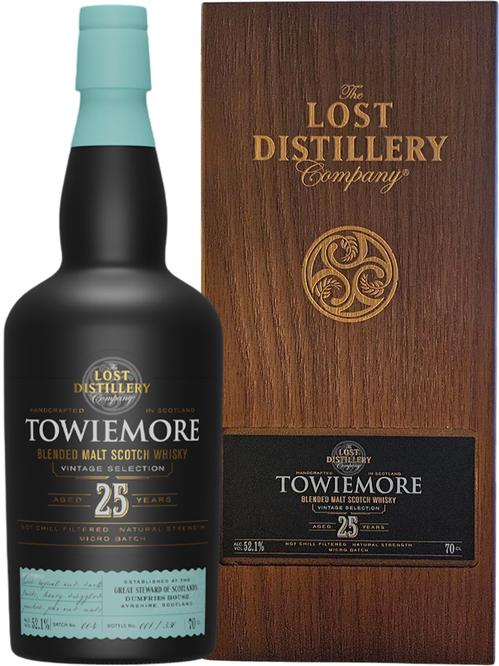 Віскі Towiemore Vintage Selection The Lost Distillery 25 років 52.1%