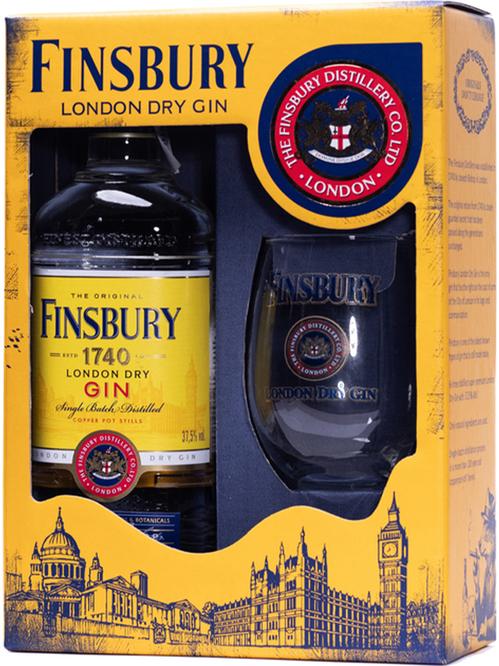 Джин Finsbury + склянка 37.5%