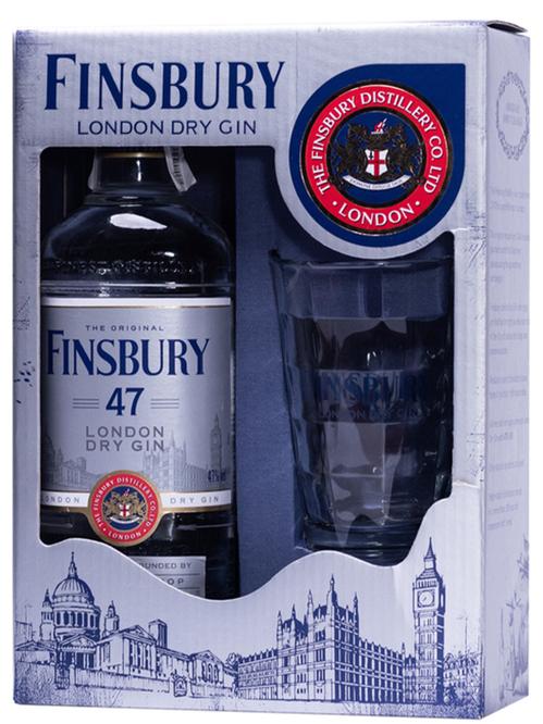 Джин Finsbury Platinum + склянка 47%